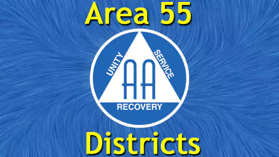 Alcoholics Anonymous - Area 55 - Districts